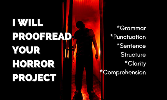 Gig Preview - Proofread your horror book