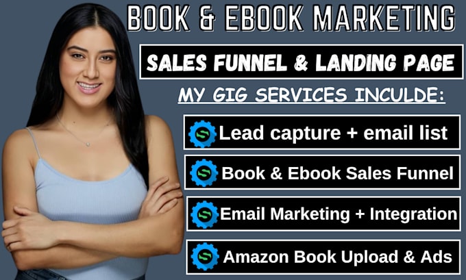 Gig Preview - Do ebook, book marketing ebook sales funnel amazon book promotion amazon kdp ads