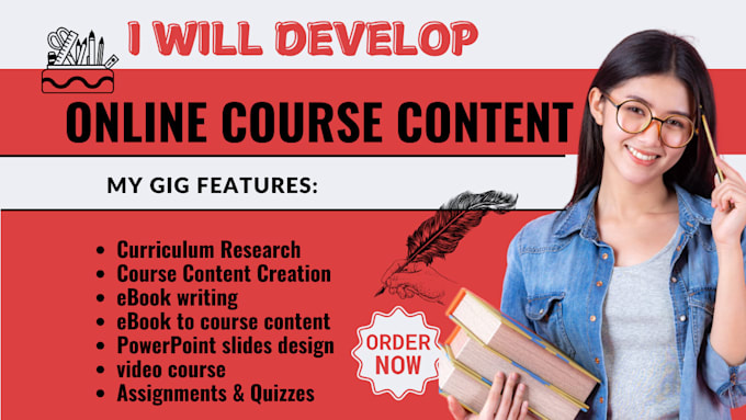 Gig Preview - Create online course content, coaching, thinkific, course website revamping