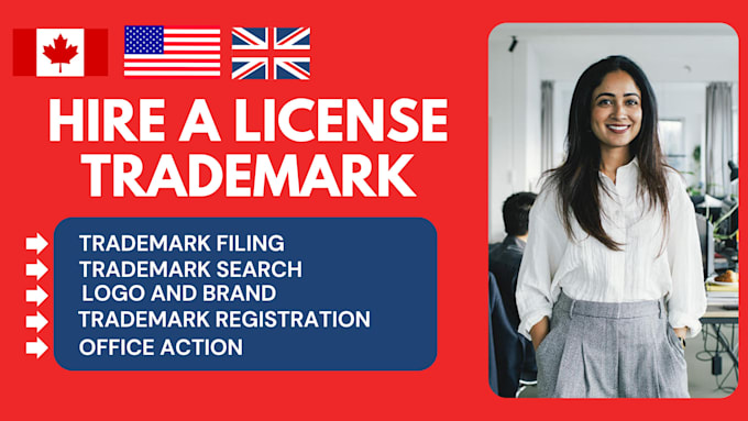 Gig Preview - Be your licensed patent, USA, canada, uk trademark registration attorney, uspto