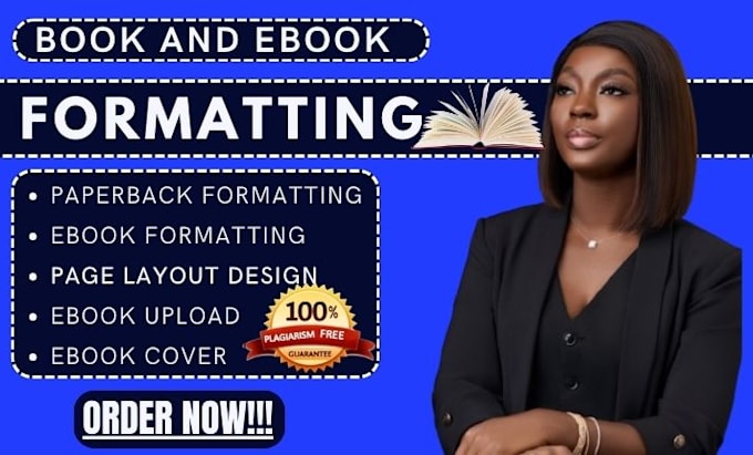 Gig Preview - Do book and ebook formatting, book layout design and book cover design