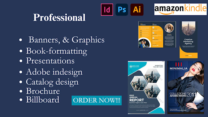 Gig Preview - Adobe indesign, book formatting, brochure, catalog design