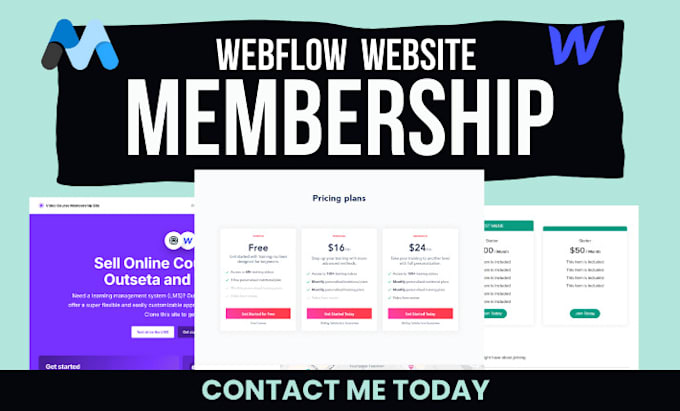 Gig Preview - Membership subscription database website with memberstack webflow chatfuel