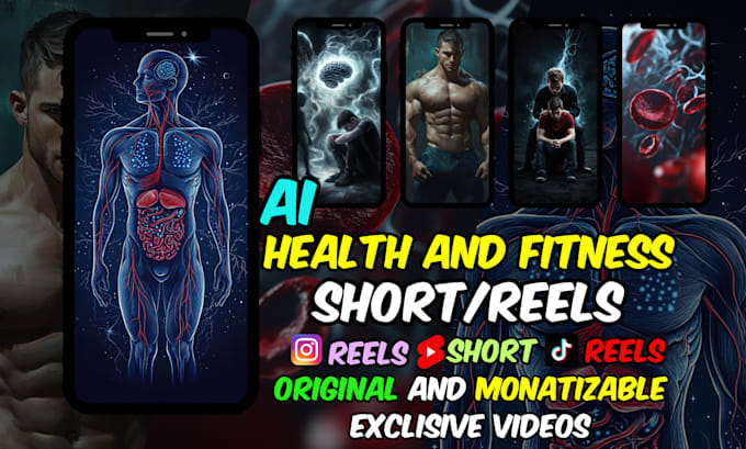 Gig Preview - Do viral ai health and fitness youtube shorts, instagram reel, and tiktok videos