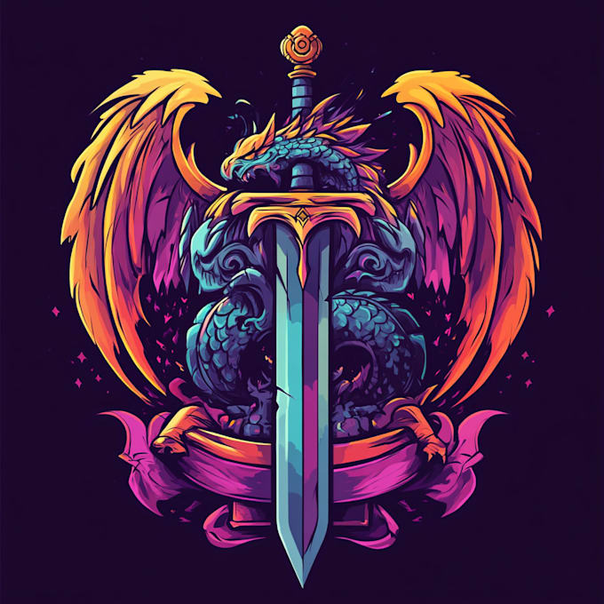 Gig Preview - Create awesome rpg fantasy or sci fi logo for you