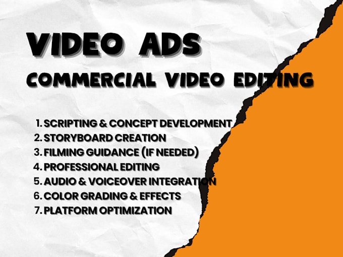 Gig Preview - Professional video ads and commercial video editing services