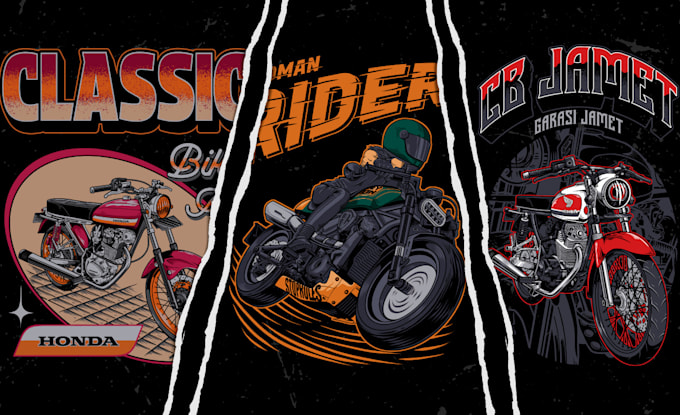 Gig Preview - Draw cool automotive illustration for tshirt and hoodie