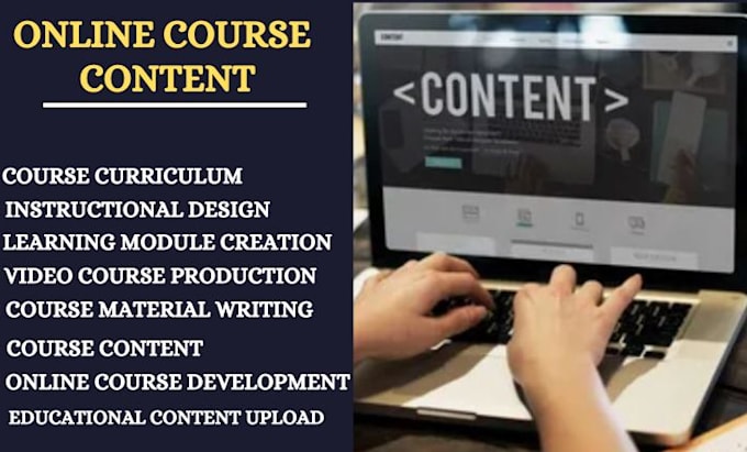 Gig Preview - Create udemy course content, course curriculum, course website video course