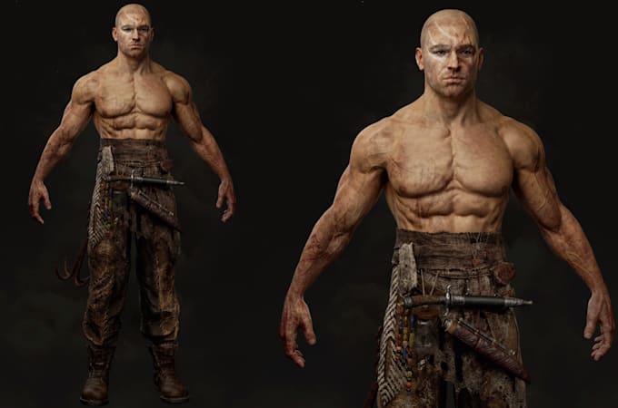 Bestseller - model hq 3d apocalyptic character for ue4,5 game,game asset, gta props, ue5 rig