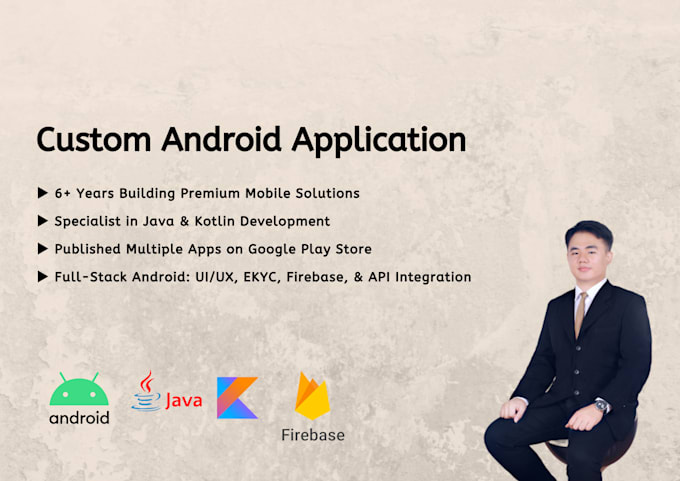 Gig Preview - Do android development app using java or kotlin