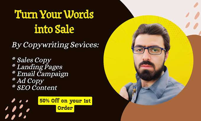 Gig Preview - Craft persuasive copywriting for sales copy, landing page,email campaign,ad copy