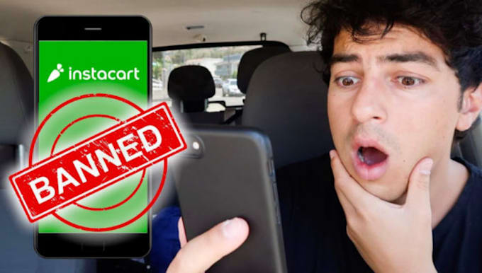 Gig Preview - Develop grocery delivery app, instacart app, reactivate banned instacart account