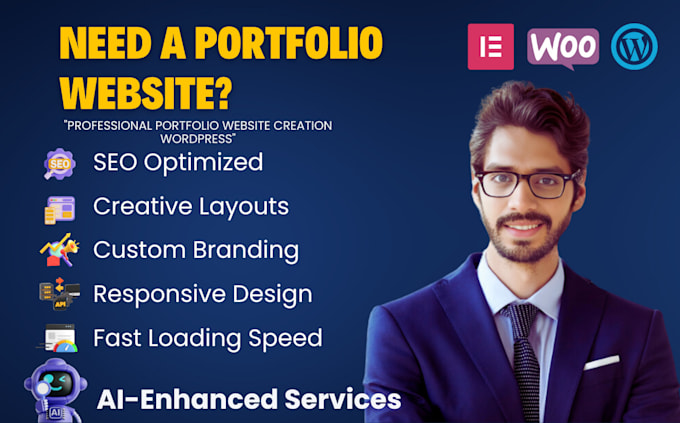 Gig Preview - Develop responsive wordpress portfolio website