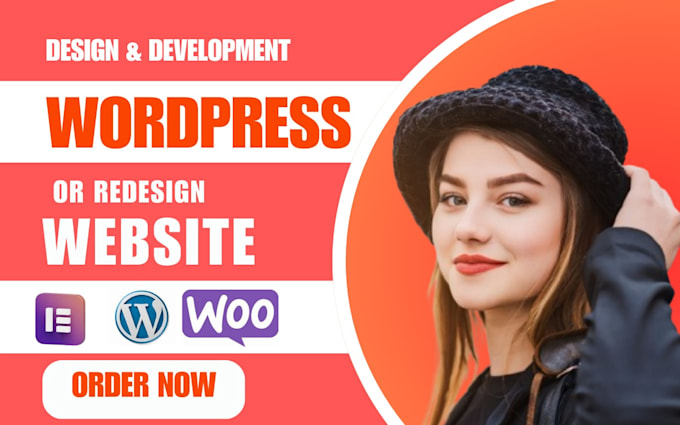 Gig Preview - Create wordpress website design, redesign wordpress business website development