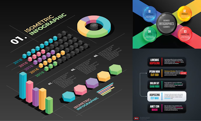 Bestseller - design eye catchy and 2d or 3d infographic just in 24 hours