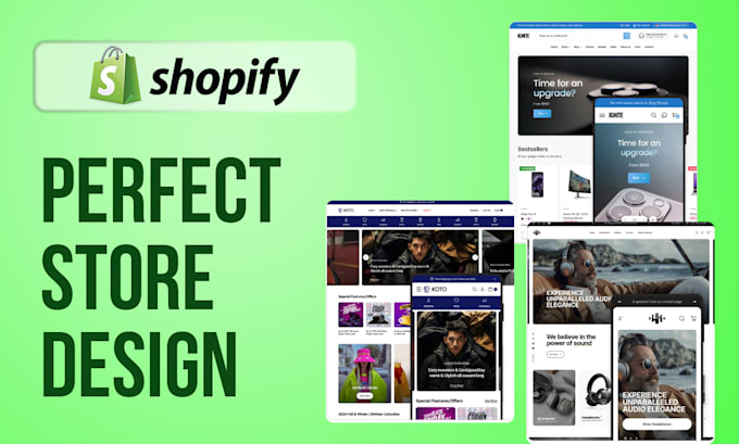 Gig Preview - Design a high converting shopify dropshipping store redesign shopify website