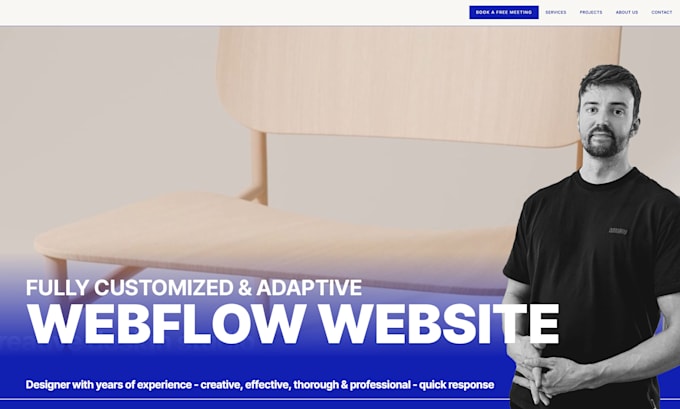 Gig Preview - Design a fully custom and adaptive webflow website