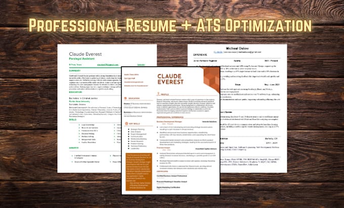 Gig Preview - Craft a standout resume that gets you hired