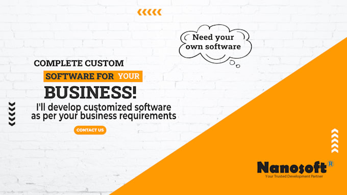 Gig Preview - Develop a custom software or web application for your business