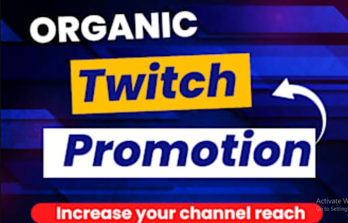 Gig Preview - Organically promote and bring the live viewers to your twitch channel