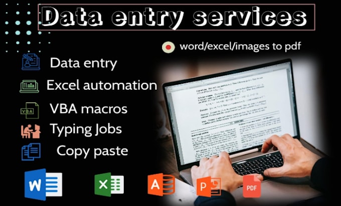 Gig Preview - Do the fastest data entry job professionally within 12 hours