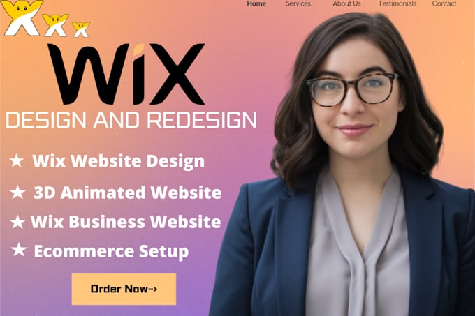 Gig Preview - Design interactive wix website design wix redesign wix online store wix studio