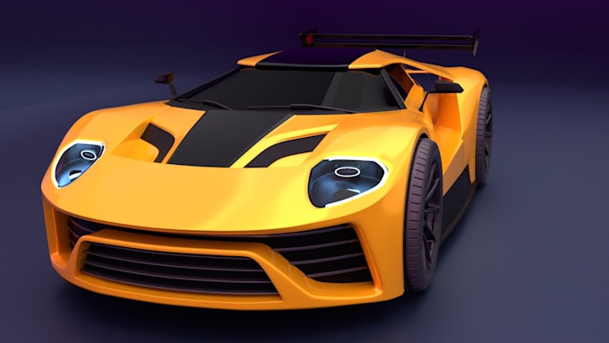 Gig Preview - Do 3d car modeling, 3d vehicle and realistic render, armored tank and plane