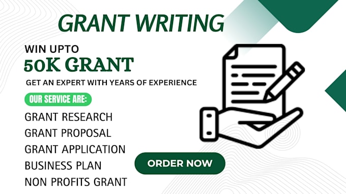 Gig Preview - Write grant proposal grant research apply grant 501c3 non profits business plan