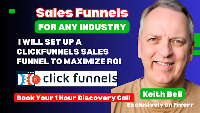 Gig Preview - Design a custom clickfunnels sales funnel strategy to maximize ROI