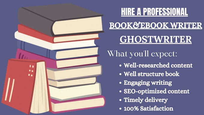 Gig Preview - Ebook ghostwriter KDP book editor ghost book writer nonfiction ghostwriter