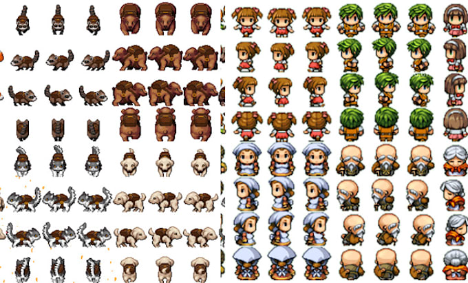 Gig Preview - Create your walk character sprite rpg maker mv