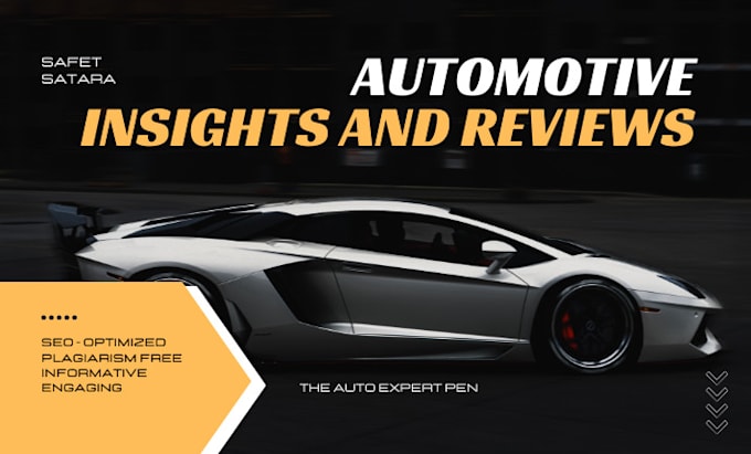 Gig Preview - Provide professionally written automotive and tech content