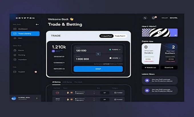 Gig Preview - Crypto exchange, trading platform, exchange website