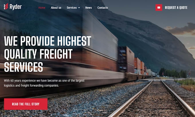 Gig Preview - Build a website for logistics, dispatch, freight brokerage, cargo, trucking