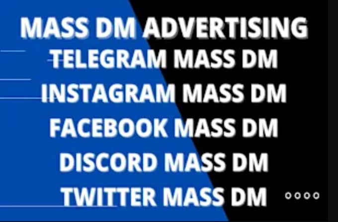 Gig Preview - Do telegram mass dm, discord mass dm, telegram mass dm, mass dms, telegram