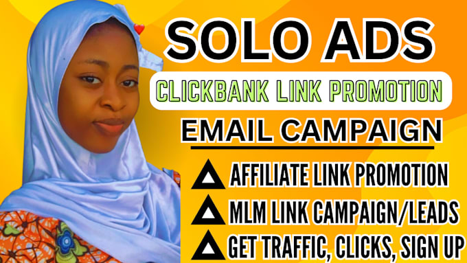 Gig Preview - Do USA solo ads campaign affiliate link promotion boost conversion MLM leads