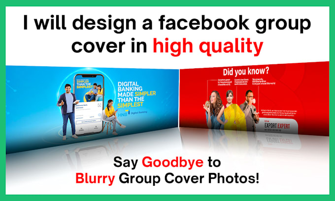 Gig Preview - Design a facebook group cover in high quality