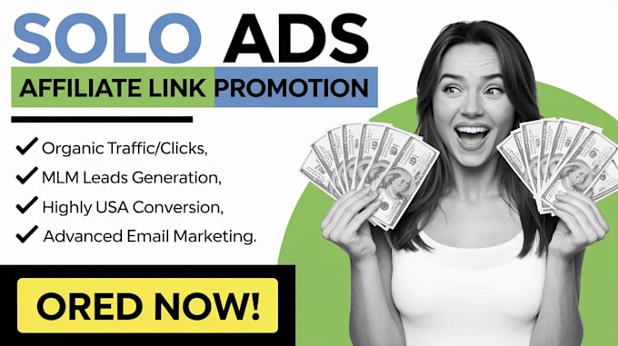 Gig Preview - Blast USA solo ads campaign, clickbank affiliate link promotion, MLM leads