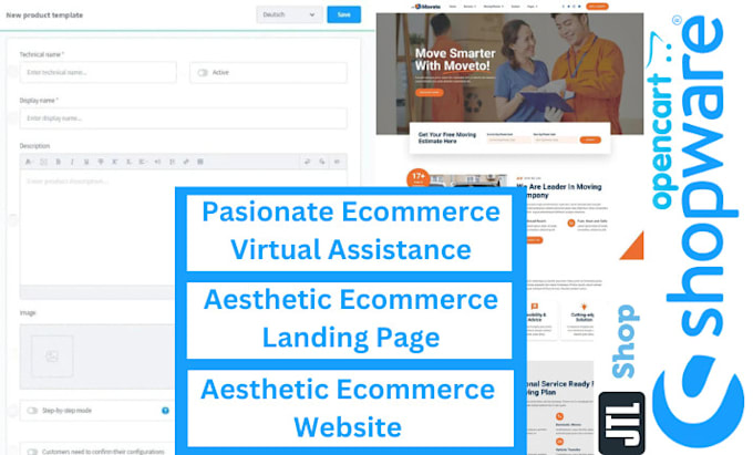 Gig Preview - Passionately handle all your shopware ecommerce store opencart jtl shop business