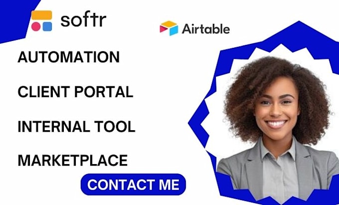 Gig Preview - Airtable softr website airtable automation client portal airtable database