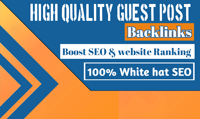 Gig Preview - Do high guest post backlinks for ranking your website