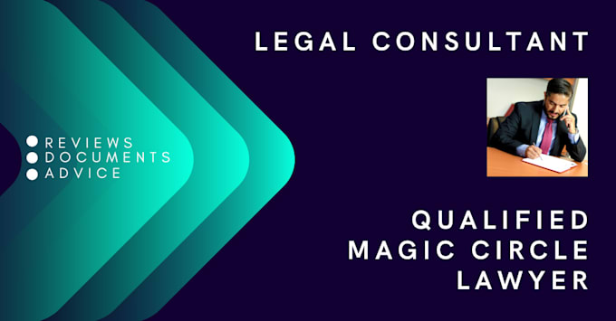 Gig Preview - Be your magic circle lawyer for your business legal needs