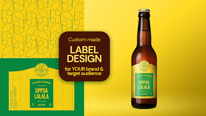 Gig Preview - Design bottle label and packaging for your product