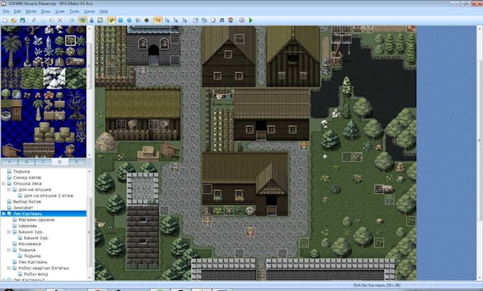 Gig Preview - Design a custom map for you game in the rpg maker mv or mz