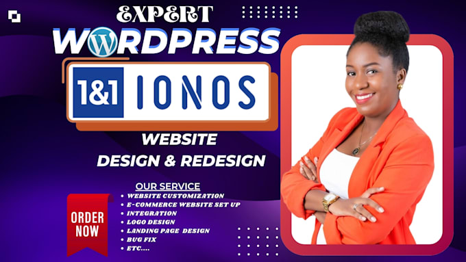 Gig Preview - Ionos website design ionos website redesign ionos website design ionos seo setup