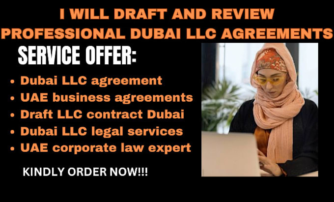 Gig Preview - Draft and review professional dubai llc agreements