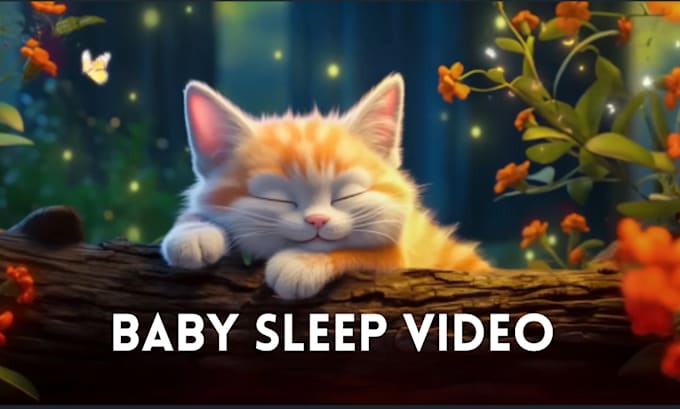 Gig Preview - Create 30 lullaby baby sleep music video for youtube channel