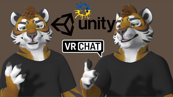 Gig Preview - Create 3d vrchat avatar, furry avatar, vrc character, vrc avatar, vr chat avatar