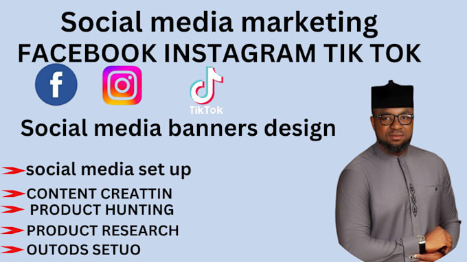 Gig Preview - Create social media banner design for instagram twitter tiktok and facebook ads