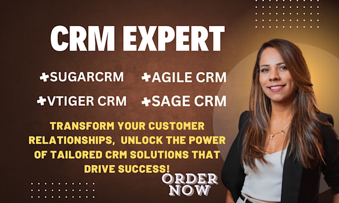 Gig Preview - Customize sage crm, agile crm, vtiger, sugarcrm